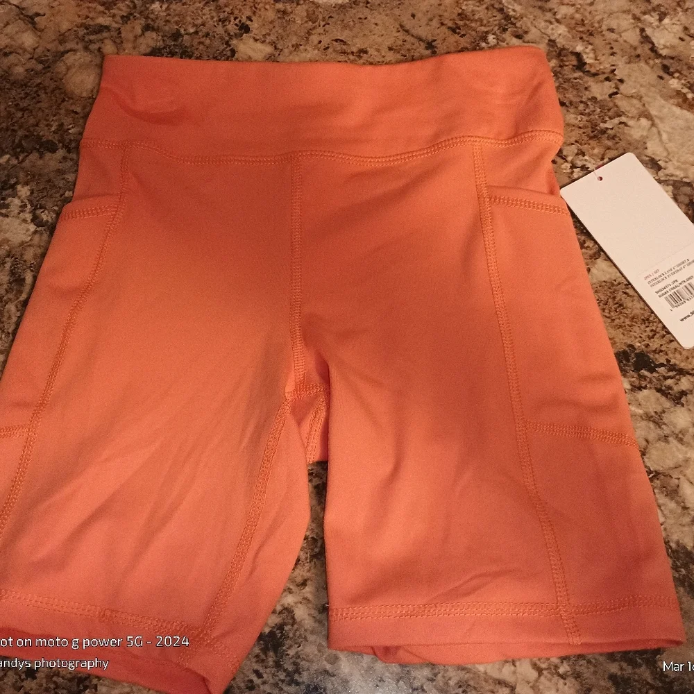 90° by reflex girls choral shorts. Biker style shorts. Size large.
